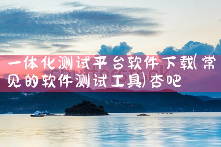 一体化测试平台软件下载|杏吧
